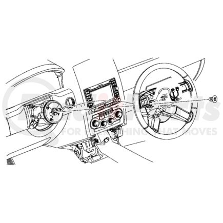 Chrysler 1AG521FTAA Steering Wheel WHEEL. Steering. Diagram 3