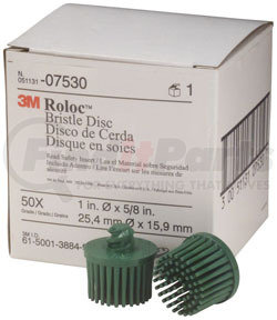 7530 by 3M - Roloc™ Bristle Discs - 1" Green 10 Pack