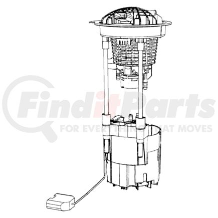 68027917AC by CHRYSLER - MODULE PACKAGE. Fuel Pump/Level Unit. Diagram 4
