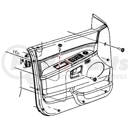 1DV972J8AC by CHRYSLER - Door Interior Trim Panel - Passenger Side, fits 2008 Jeep Commander