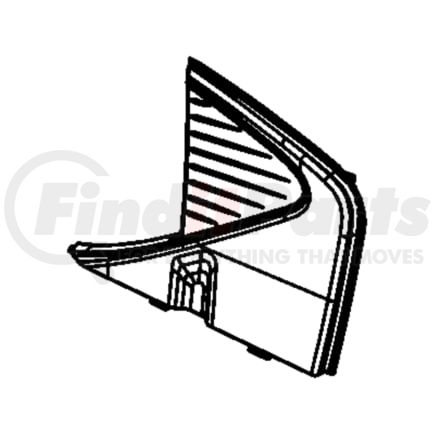 1CJ55ZJ8AE by CHRYSLER - BEZEL. Left. REAR DOOR FLAG. Diagram 6