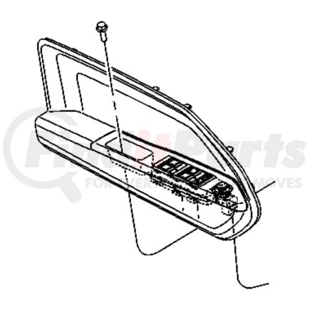 1AA181DVAB by CHRYSLER - BOLSTER. Right. Front Door. Diagram 2