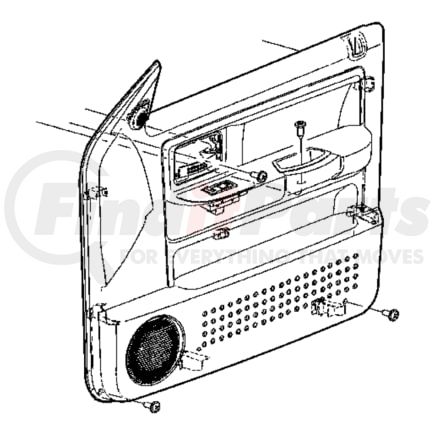 5JX081J3AF by CHRYSLER - Door Interior Trim Panel - Front, fits 2010-2011, 2006-2008 Dodge Dakota