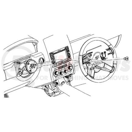 1FM271P7AA by CHRYSLER - COVER. Steering Wheel Back. Diagram 9