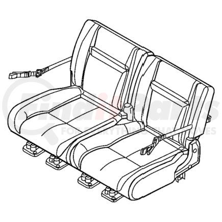 1CZ541K2AA by CHRYSLER - COVER. Right. Rear Seat Back. Diagram 6