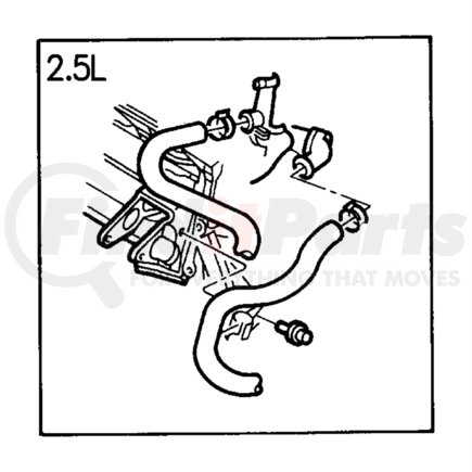 04596734 by CHRYSLER - HOSE. Radiator Outlet. Diagram 5