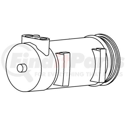 55037358AB by CHRYSLER - COMPRESSOR. Air Conditioning. Diagram 1