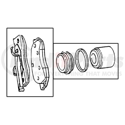 05011069AA by CHRYSLER - PAD KIT. Front Disc Brake. Diagram 9