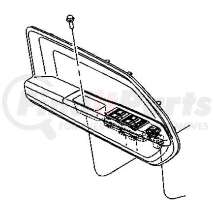 1AB501DVAB by CHRYSLER - Door Interior Trim Panel - Front, Passenger Side, fits 2008-2009 Dodge Caliber