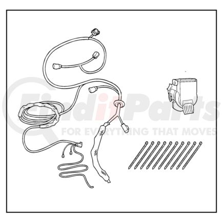 68002998AC by CHRYSLER - HARNESS. Trailer. Diagram 4