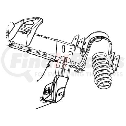 52853708AB by CHRYSLER - SPRING. Front Coil. Diagram 6