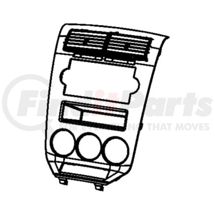 1LG981RHAC by CHRYSLER - BEZEL. Instrument Panel. Center. Diagram 18