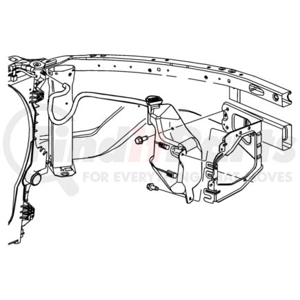 Chrysler 55057130AB BOTTLE. Coolant Recovery. Diagram 1