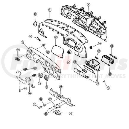 5DX14RC8 by CHRYSLER - DOOR. Fuse Acess. Diagram 23