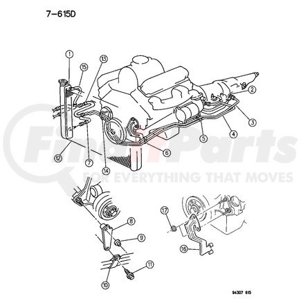 52028045 by CHRYSLER - OIL COOLER. With Tube. Diagram 12