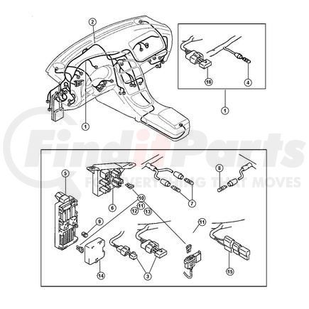 MR318312 by CHRYSLER - WIRING. Body. Diagram 2