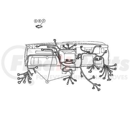 56042922AD by CHRYSLER - WIRING. Instrument Panel. Diagram 1