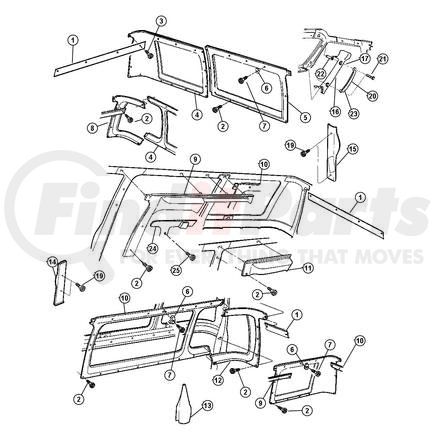 55350871AB by CHRYSLER - COVER. Adjustable Turning Loop. Diagram 24