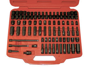 2271 by ATD TOOLS - 71 Pc. 1/4" Dr. 6 Point SAE & Metric  Standard, Deep and Universal  Impact Socket Set