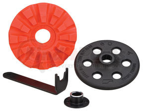 92295 by DYNABRADE - Eraser Wheel with Hub, Flat