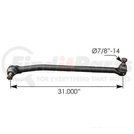 463.DS7511 by AUTOMANN - Drag Link, 31.000 in. C to C, for Peterbilt