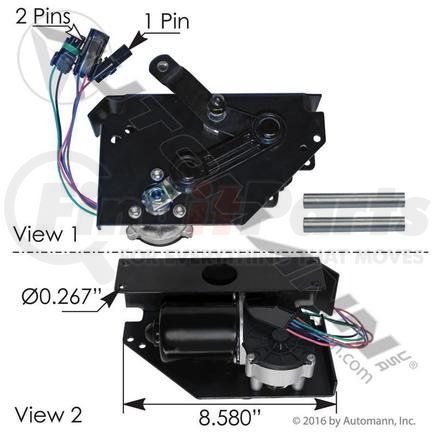 577.46922 by AUTOMANN - Wiper Motor - With Bracket and Pivot, for Freightliner M2 Business Class