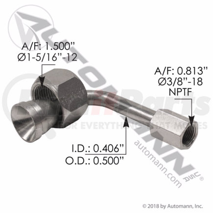 177.3015 by AUTOMANN - Kenworth Air Bag Adapter