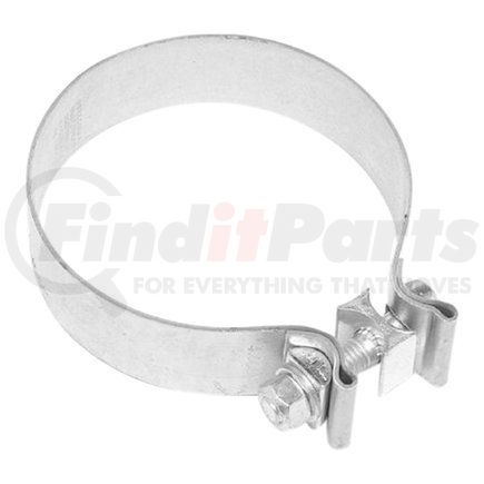 AS400 by ANSA - 4" Preformed Exhaust Clamp - AccuSeal Flatband - Aluminized Steel
