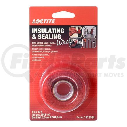 1212164 by LOCTITE CORPORATION - Red Insulating & Sealing Wrap 1in x 10ft Roll