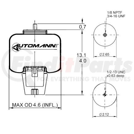 ABSZ70-7040 by AUTOMANN - Air Spring Cabin