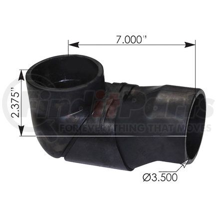 M554161 by AUTOMANN - International Intake Exhaust Elbow