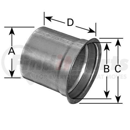 9394 by ANSA - Flared Exhaust Pipe Adapter