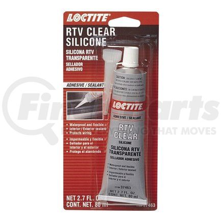 37463 by LOCTITE CORPORATION - RTV Clear Silicone Sealant 80ml Tube