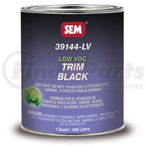 39144-LV by SEM PRODUCTS - Low VOC Trim Black