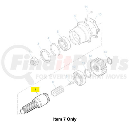 17395 by FULLER - Fuller® - Input Shaft