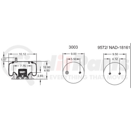 Hendrickson C-8961 CENTER LIFT ASSEMBLY