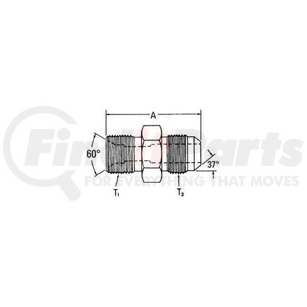 15.117-16-12 by WEATHERHEAD - Aeroquip Adapter - Adapter DKOL