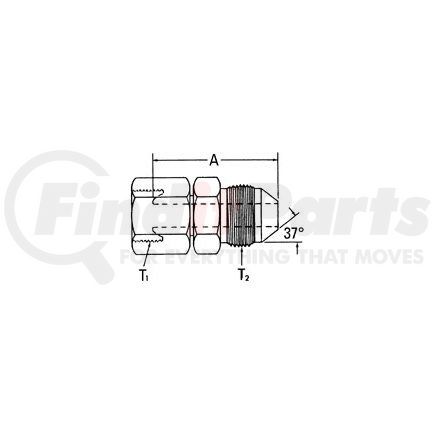 15.164-14-10 by WEATHERHEAD - Aeroquip Adapter - Adaptor