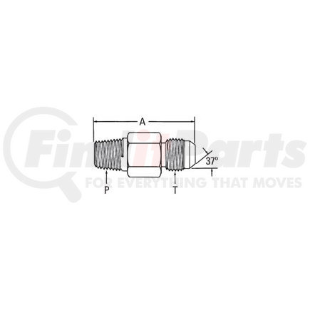 202113-20-20S by WEATHERHEAD - Aeroquip Adapter - SAE 37 Adapter