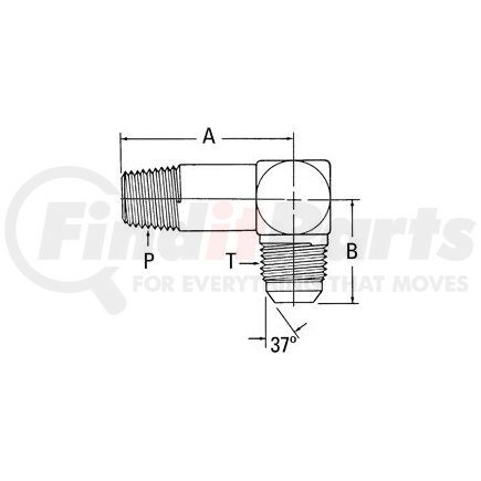 202411-16-16S by WEATHERHEAD - Aeroquip Adapter - Bulkhead Elbow Adapter