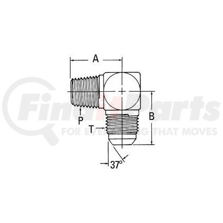 2024-2-3S by WEATHERHEAD - Aeroquip Adapter - Adaptor MP x MJB