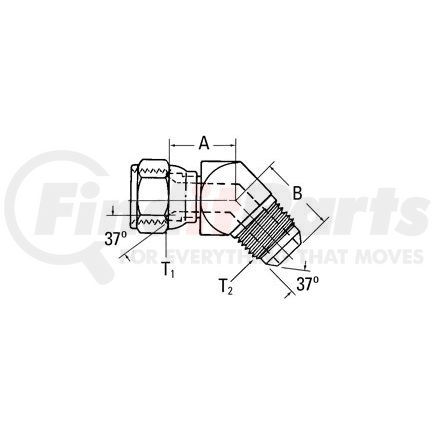 2070-16-16S by WEATHERHEAD - Adapter - Elbow Adaptor