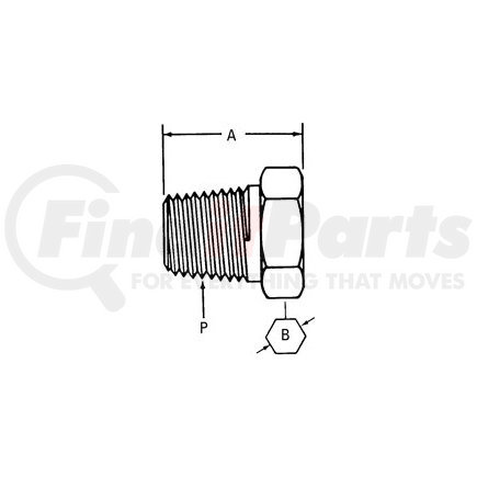 2082-2S by WEATHERHEAD - Adapter - Adaptor MP Plug