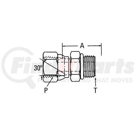 2066-4-4S by WEATHERHEAD - Aeroquip Adapter - SAE ORB Adapter