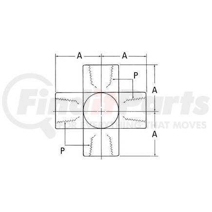 2080-4-4S by WEATHERHEAD - Adapter - Adaptor FP CROSS