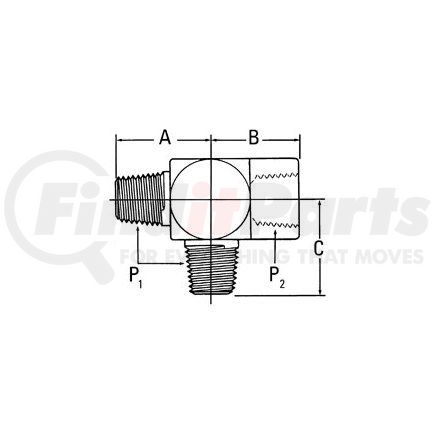 2093-12-12S by WEATHERHEAD - Aeroquip Adapter - Adapter NPTF/SM