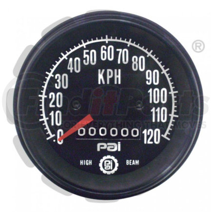 0541 by PAI - Speedometer Gauge - 0-120 KPH Mechanical 3-3/8in Dashboard Cutout Required Includes Mounting Hardware