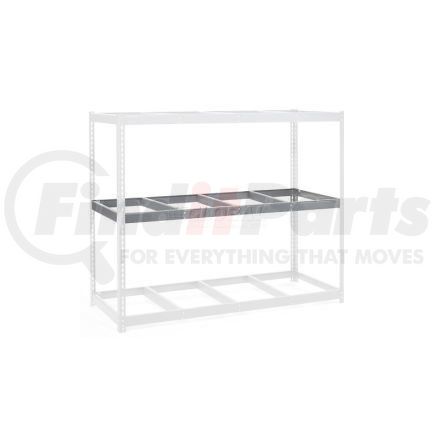 502437 by GLOBAL INDUSTRIAL - Additional Level For Wide Span Rack 96"W x 24"D No Deck 800 Lb Capacity - Gray