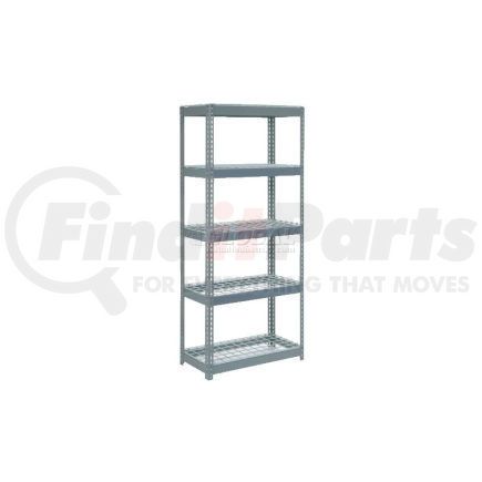 601897 by GLOBAL INDUSTRIAL - Global Industrial&#153; Extra Heavy Duty Shelving 36"W x 18"D x 84"H With 5 Shelves, Wire Deck, Gry