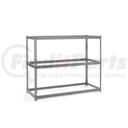 601720 by GLOBAL INDUSTRIAL - Global Industrial&#153; Wide Span Rack 48Wx48Dx96H, 3 Shelves No Deck 1200 Lb Cap. Per Level, Gray
